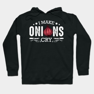 Onion - I Make Onions Cry - Funny Sayings Vegan Hoodie